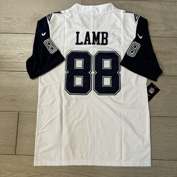 NFL New CeeDee Lamb XL Dallas Cowboys Game Nike Jersey White/ Blue